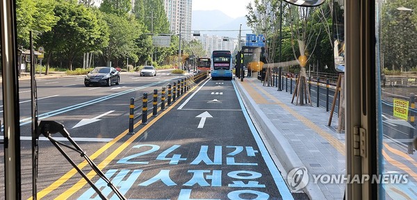 창원 원이대로 S-BRT 도입[연합뉴스 자료사진]