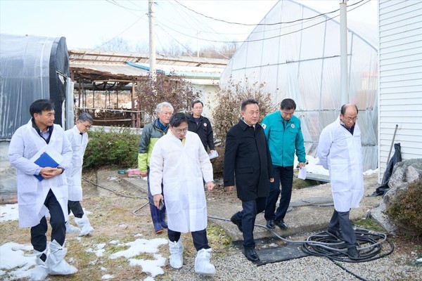 여주시, 오후석 경기도 행정2부지사 여주시 대설피해 축산 농가 방문